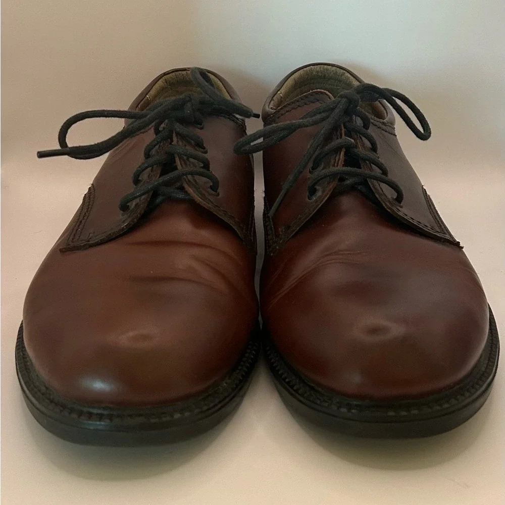 Bass-Chase Men's Brown Leather Shoes - Timeless Style - 10W